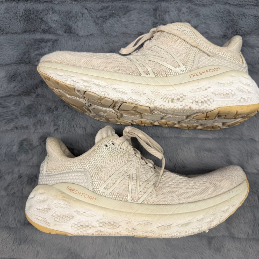 New Balance Fresh Foam X More v3 Running Shoes Beige Cream WMORMB3 Womens 8